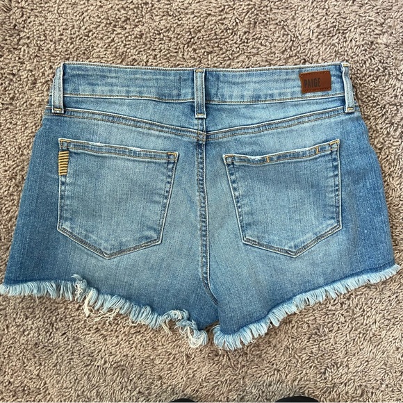 PAIGE denim Daryn Short Distressed Medium Wash - Picture 2 of 5